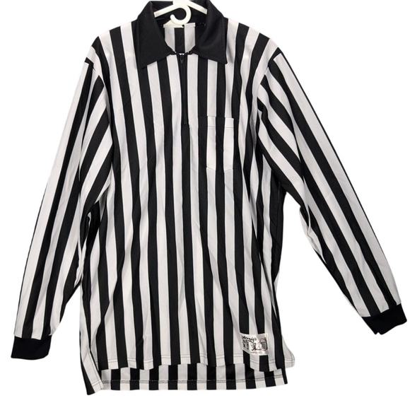 Vtg Honigs Whistle Stop Referee Shirt Mens Extra Large Tall Jersey Made in USA - Picture 1 of 8